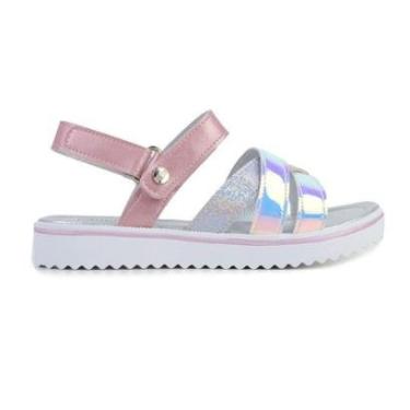 Imagem de Sandália Infantil Feminino Klin Lola Rosa Metalizado - 42004-Feminino