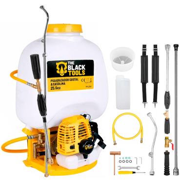 Imagem de Bomba Pulverizador Costal Agrícola The Black Tools TPG256 – 25L Motor a Gasolina 25,6cc 2T com Acessórios