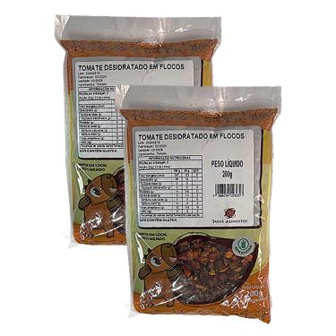 Imagem de Kit 2X: Tomate Desidratado em Flocos Tainá Alimentos 200g