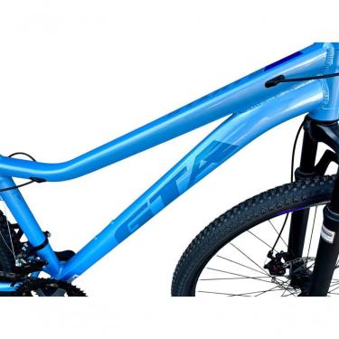 Imagem de Bicicleta Aro 29 Gta Start Feminina Aluminio 21v Freio A Disco Garfo Suspensão - Azul/roxo Tam.15