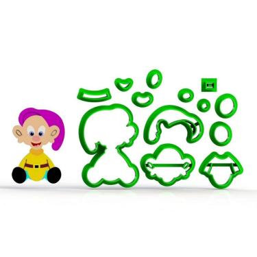 Imagem de Cortador Branca De Neve Dunga Modular Tamanho 6Cm