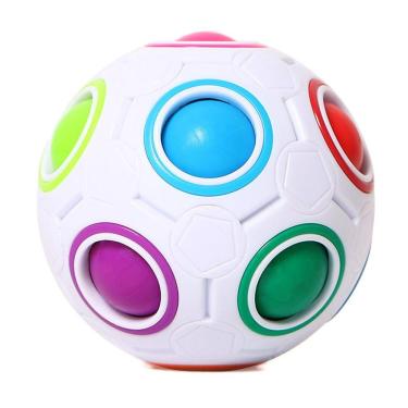 Imagem de Football Fidget Cube Jogo Quebra Cabeça Infantil 12 Buracos