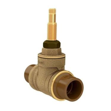 Imagem de Base Registro Gaveta 20mm Pvc (base Fácil) Deca Altura 126mm Largura 64mm Passagem D'agua De Gaveta