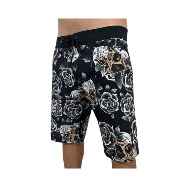 Imagem de Bermuda Mcd Boardshort Caveira Rosas-Masculino