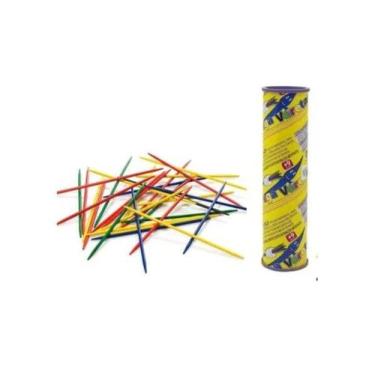 Imagem de Jogo Pega Varetas Brinquedo 2 Varetas Coloridas Retrô - MIXJAM