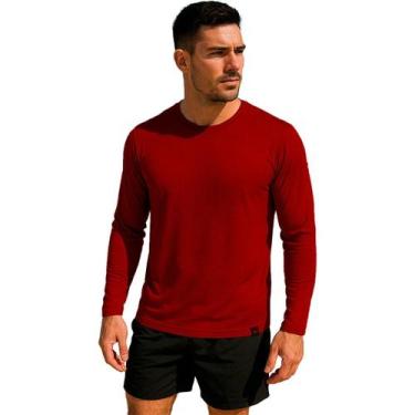 Imagem de Camiseta Masculina Proteção Solar Uv50 Manga Longa  Slim Fitness - Sli