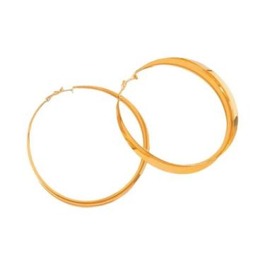 Imagem de Brincos De Argola Grandes Femininos KunJoe, Joias De Festa Em Metal Va