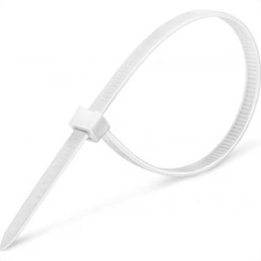 Imagem de Abracadeira Nylon Melfi Branca 3,6Mmx150Mm Com 100 Pecas, Branco