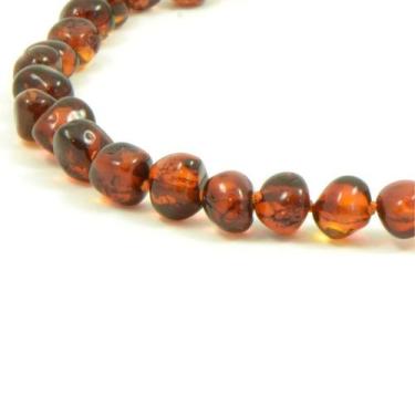 Imagem de Colar De Âmbar Certificado 46Cm Adulto Cor Conhaque - Palaziun