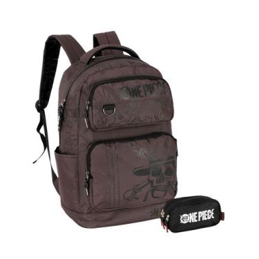 Imagem de Kit One Piece Mochila De Costas + Estojo Triplo Oficial - Luxcel