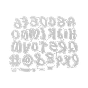 Imagem de Moldes De Corte De Metal Para Alfabeto, Estêncil De Letras Em Inglês P