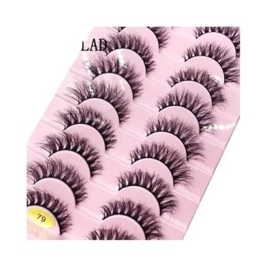 Imagem de Cílios Postiços 3D De Visom Sintético Macios E Volumosos - 10 Pares De