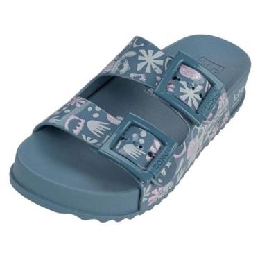 Imagem de Chinelo Feminino Conforto Tira Dupla Disney Stitch Zaxy, Azul indigo, 