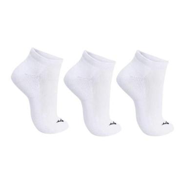 Imagem de Kit Meia Mizuno Basic Sem Cano Unissex, Branco, 39 ao 42