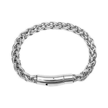 Imagem de Pulseira Masculina Vintage Gótica Com Caveira, Joia Rock Punk Para Mot