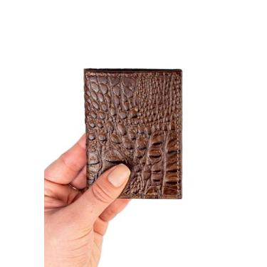 Imagem de Porta cartões de couro croco Andréia - Andrea Vinci, Whisky