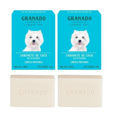 Imagem de Kit 2 Sabonete Em Barra Pet Coco Limpeza Profunda 100g Granado