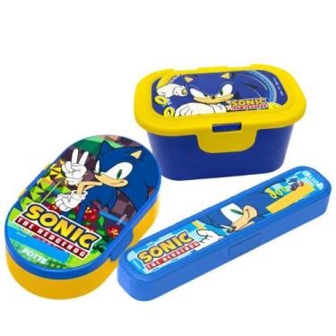 Imagem de Kit Volta As Aulas Lancheiras Potes Estojo Multiuso Personagens Infant