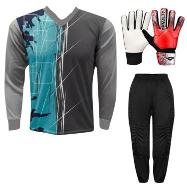 Imagem de Kit Goleiro Camisa Genoa Kanga + Calça TRB + Luva Penalty-Unissex