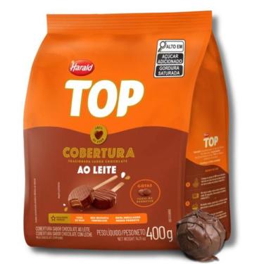 Imagem de Cobertura Fraccionada Top Ao Leite Em Gotas 400g Harald