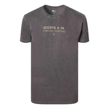Imagem de Camiseta Reserva Slim Estampa Timeless Masculina Cinza-Masculino
