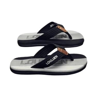 Imagem de Chinelos De Praia Masculinos De Verão Antiderrapantes E Respiráveis De