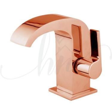 Imagem de Torneira de Pia para Banheiro Cascata Rose Bica Baixa C74 - HOME NETH