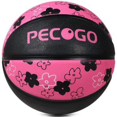 Imagem de Basquete PECOGO, tamanho 6, 72 cm, borracha, interior e exterior