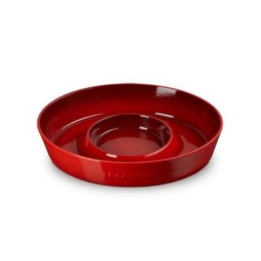 Imagem de PRATO PARA APERITIVO LE CREUSET SIGNATURE OVAL 34CM EM CERÂMICA VERMELHO 82000340600099