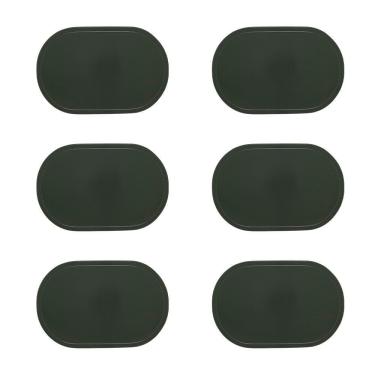 Imagem de Jogo Americano Copa E Cia 6 Peças Pvc Color Oval Musgo