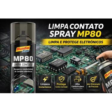 Imagem de Limpa Contato Spray MP80 Elétrico Elétronico 300ml Mundial Prime