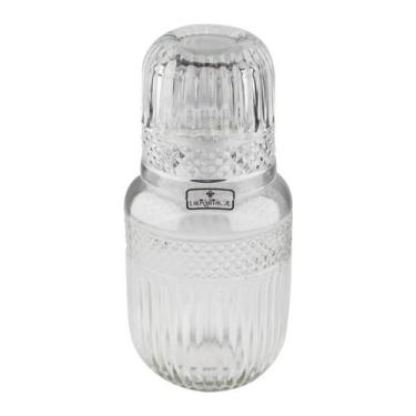 Imagem de Jarra Moringa Vidro 600ml com Copo 200ml para Água Palace Luxo Decorat