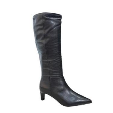 Imagem de Bota Feminina Bottero Cano Alto Couro Legítimo Salto 378304-Feminino