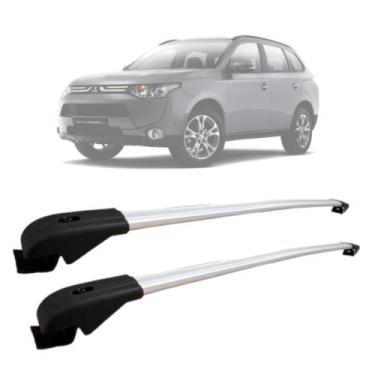 Imagem de Rack De Teto Travessa Mitsubishi Outlander 2007 a 2013 Aluminio MN-301