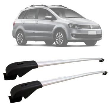 Imagem de Rack De Teto Travessa Volkswagen Spacefox Aluminio MN-115 Preto MN-116