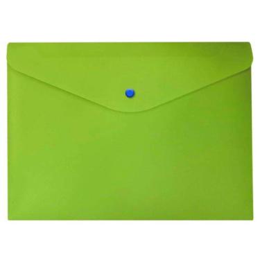 Imagem de Envelope Plástico Com Botão Dello A4 Full Color Verde