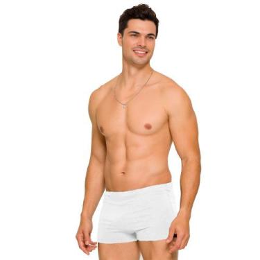 Imagem de Sunga Masculina Boxer Lisa Adulto Praia Uv50 Piscina Natação - anjo da