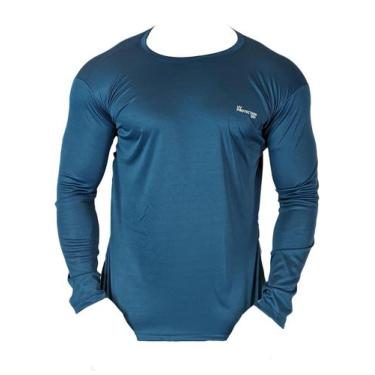 Imagem de Blusa fator solar uv 50+ - segunda pele dry fit proteção uv - Lisa, Az