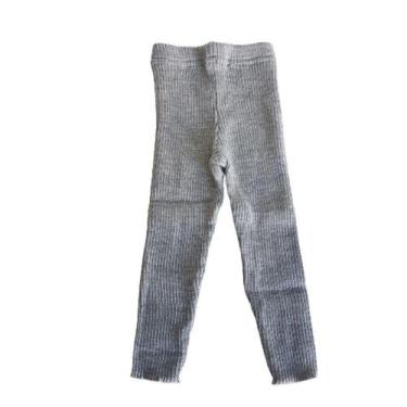 Imagem de Calça de Tricô Canelada Básica Tricô Kids Cinza Claro, Cinza, 12
