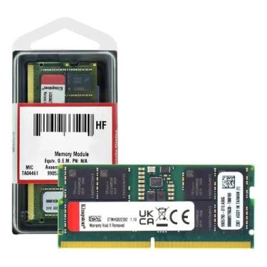 Imagem de Memória Ram Para Notebook 16GB Kingston DDR5 5600Mhz 1Rx8 1.1V CL46 PC