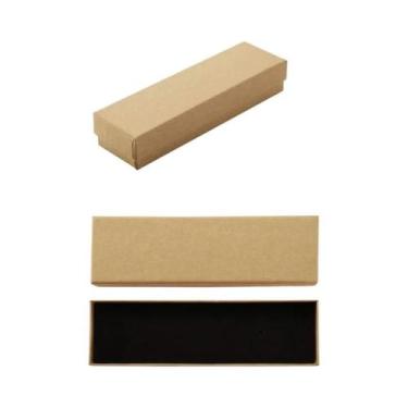 Imagem de Caixas de Joias de Papel Kraft - 24 Peças - Embalagem Quadrada para Pr