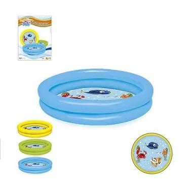 Imagem de Piscina Inflável 2 Anéis 61L 76X20Cm - Wellmix, Azul