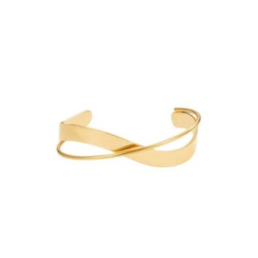 Imagem de Bracelete Feminino Clássico Chic - Banhado a Ouro 18k - Tri Gata Semij