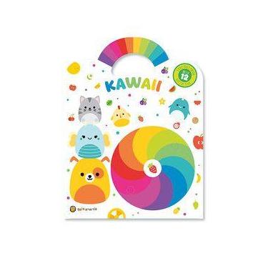 Imagem de Cata-Vento colorido - Kawaii - Gato Amarelo