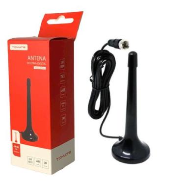Imagem de Antena Digital Interna Tomate HDTV MTV-3015 VHF/UHF/FM cabo 3mts