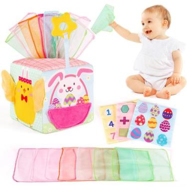 Imagem de Brinquedo Montessori de Caixa de Lenços para Bebê Melonegg, Tema de Pá