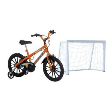 Imagem de Kit Com Mini Trave De Futebol + Bicicleta Aro 16 Free Action Capivara 