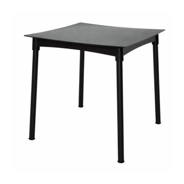 Imagem de Mesa Diana 4 Lugares Quadrada Plástico 70CM Preto Tramontina Polipropileno Alumínio