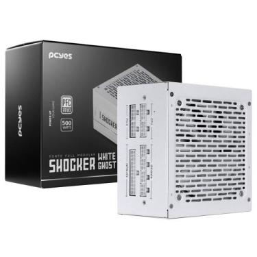 Imagem de Fonte Gamer PCYES Shocker FULL Modular 500W 80 PLUS Standard - White G