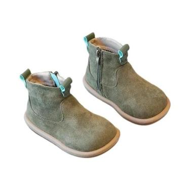 Imagem de Botas De Cano Baixo Em Suede Para Bebês Meninos E Meninas, Calçados Ca